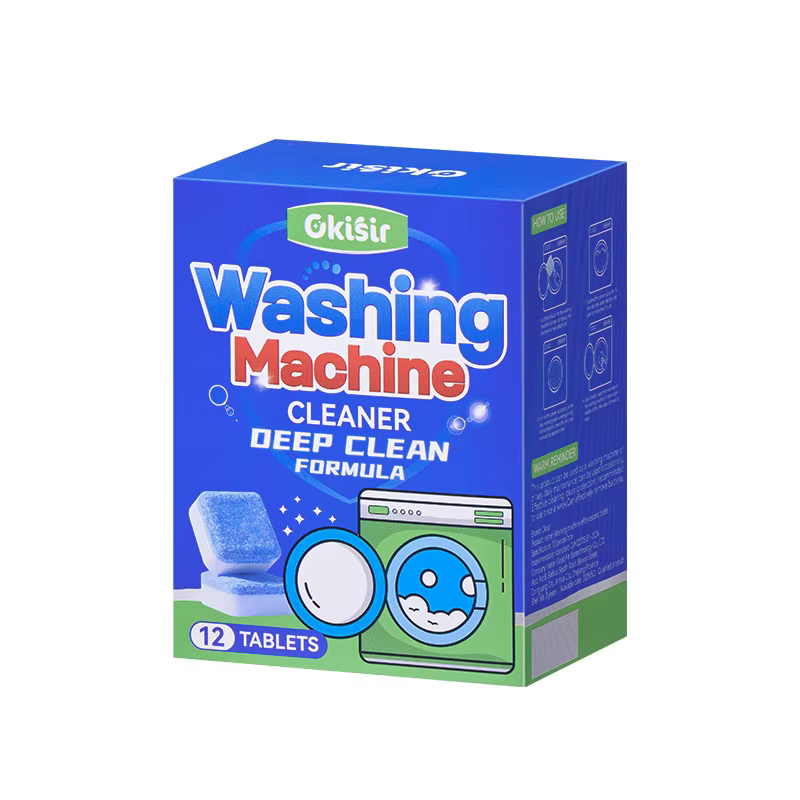 Tablette effervescente nettoyante pour lave-linge, tablette de nettoyage et de décontamination entiè