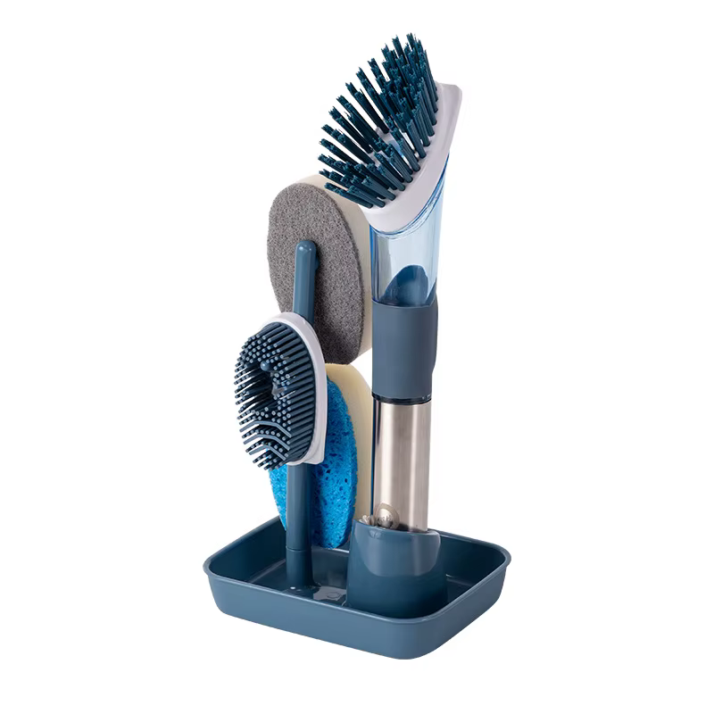 Outils de nettoyage de cuisine, brosse à vaisselle à Long manche, distributeur de savon liquide, net