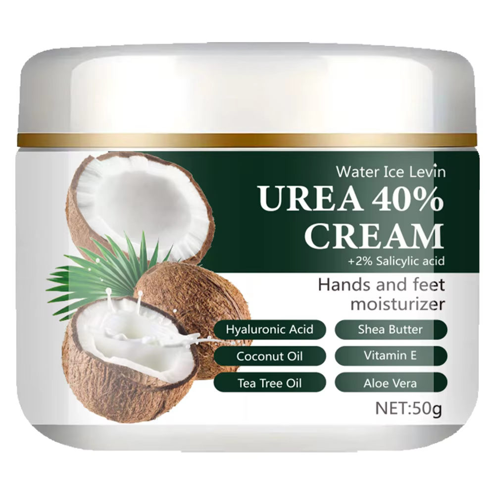 Crème pour les mains et les pieds à l'acide salicylique 40% d'urée + 2%, très hydratante, légère et