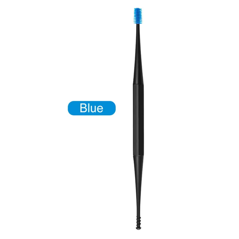 Cure-oreille en Silicone souple, Double extrémité, dissolvant de cire d'oreille, Curette, cuillère d