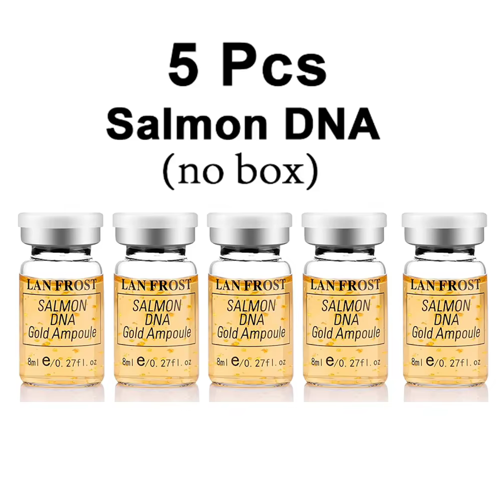 Kit Sérum Booster pour la Peau à l'ADN de Saumon et Or 8ml Corée, Crème BB Éclaircissante et Hydrata
