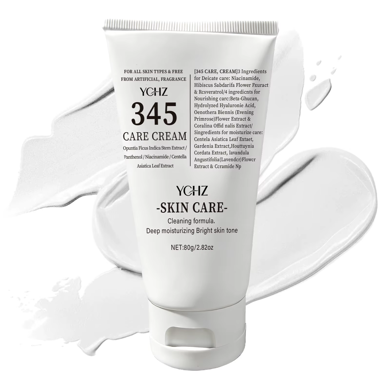 Crème pour le visage 345 - Crème de nuit, réduit les ridules et les taches brunes, sans alcool, conv