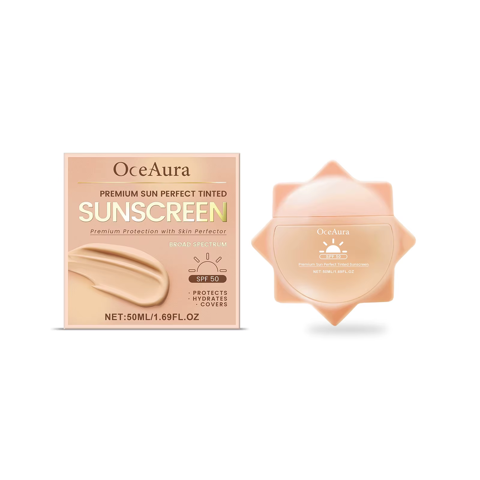 Crème solaire pour le visage et tout le corps, SPF 50 +, résistante aux UV, Protection de la peau, A