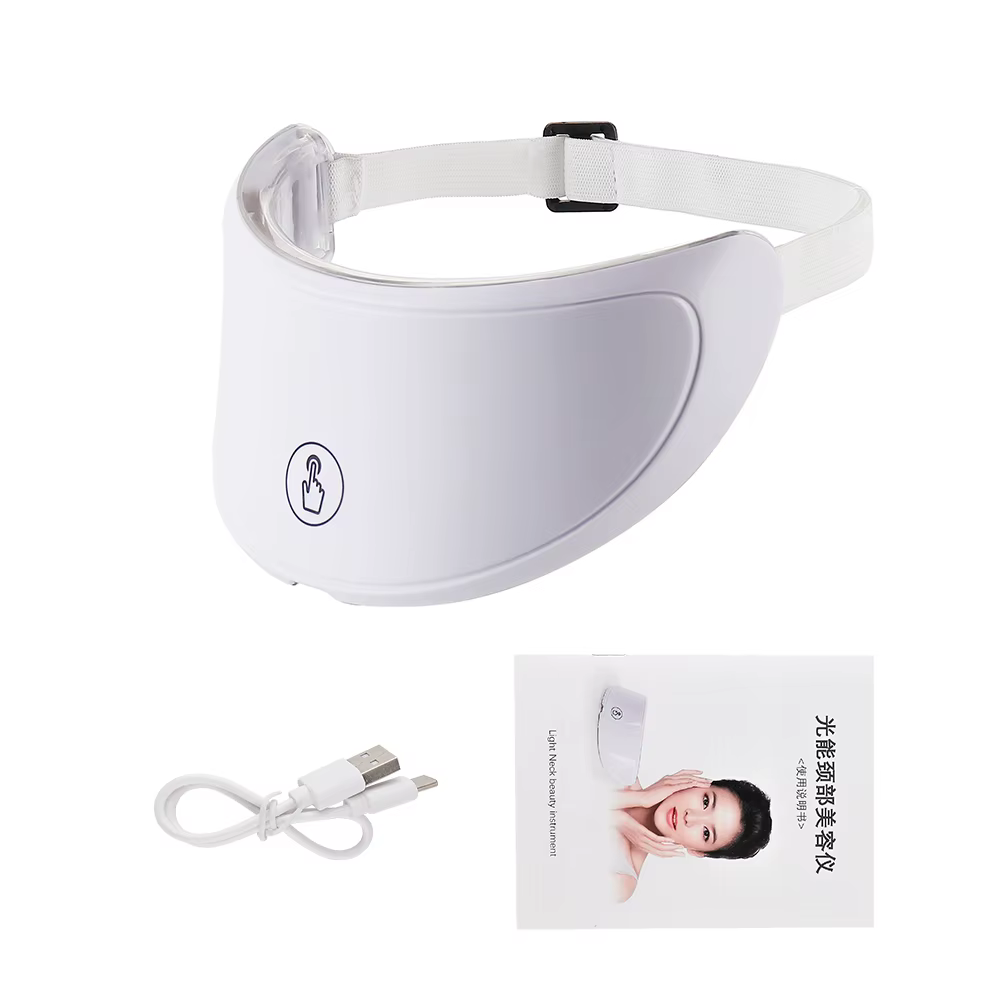 Machine de beauté du visage et du cou, masque Facial LED, masque de cou à Photon avec 7 couleurs, ma