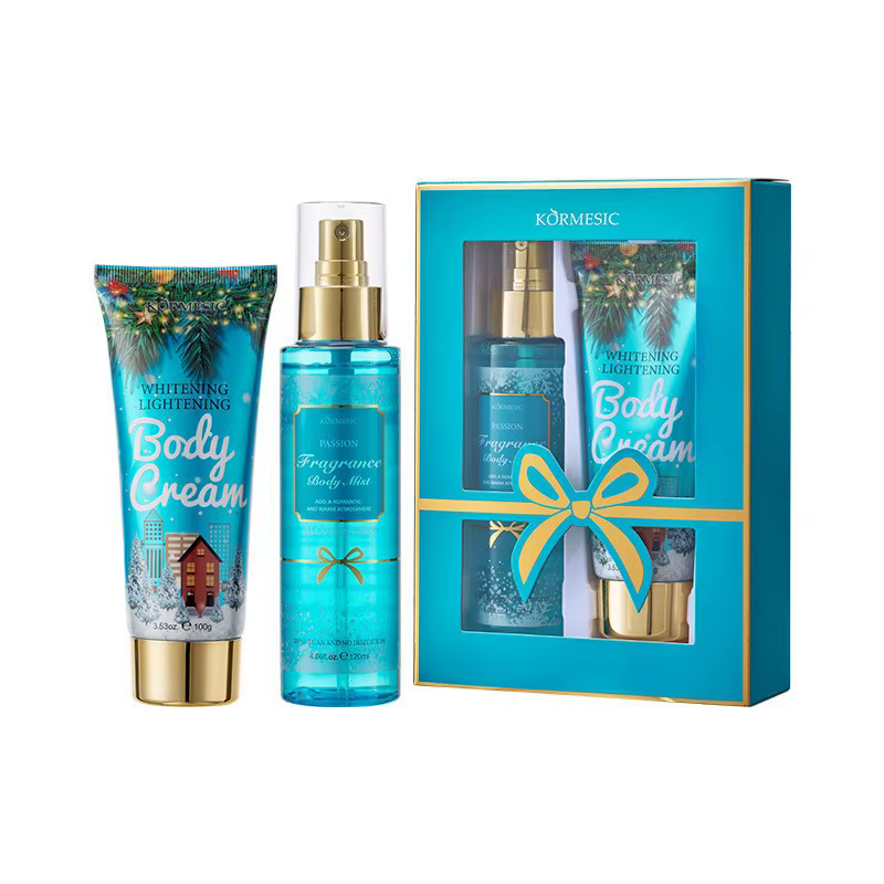 Kit de soin corporel parfumé Passion 120ml + 100g, coffret cadeau de Noël, soin corporel parfumé