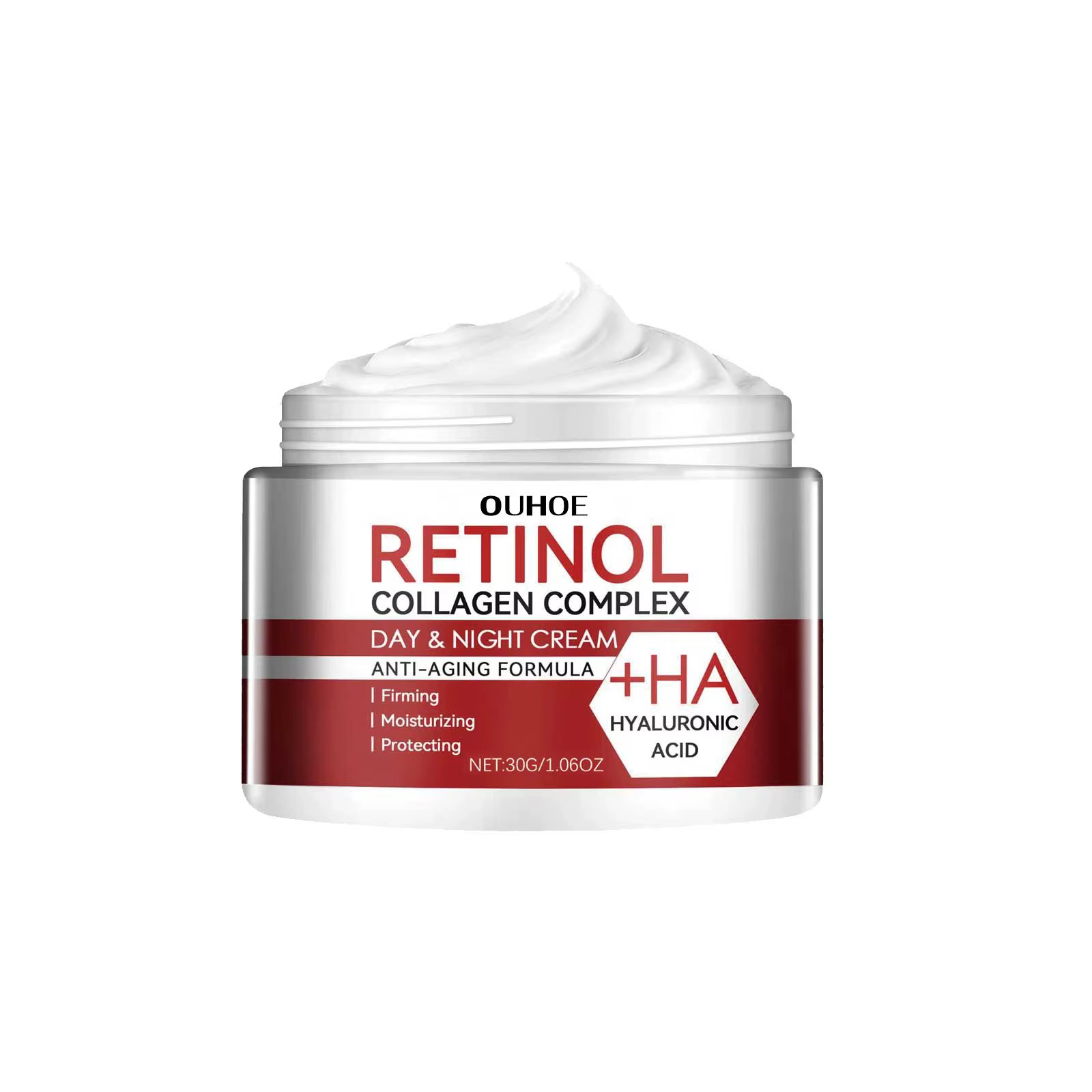 Crème Visage au Collagène Anti-Âge Hydratation Intense Lissage des Rides Raffermissante Éclaircissan