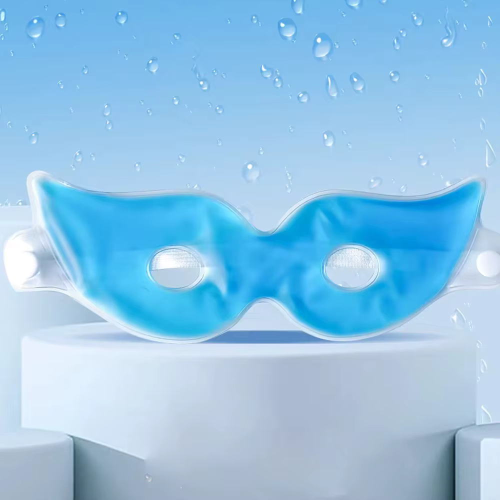 Masque rafraîchissant pour le visage, masque pour les yeux en Gel, Pack de glace, thérapie chaude et