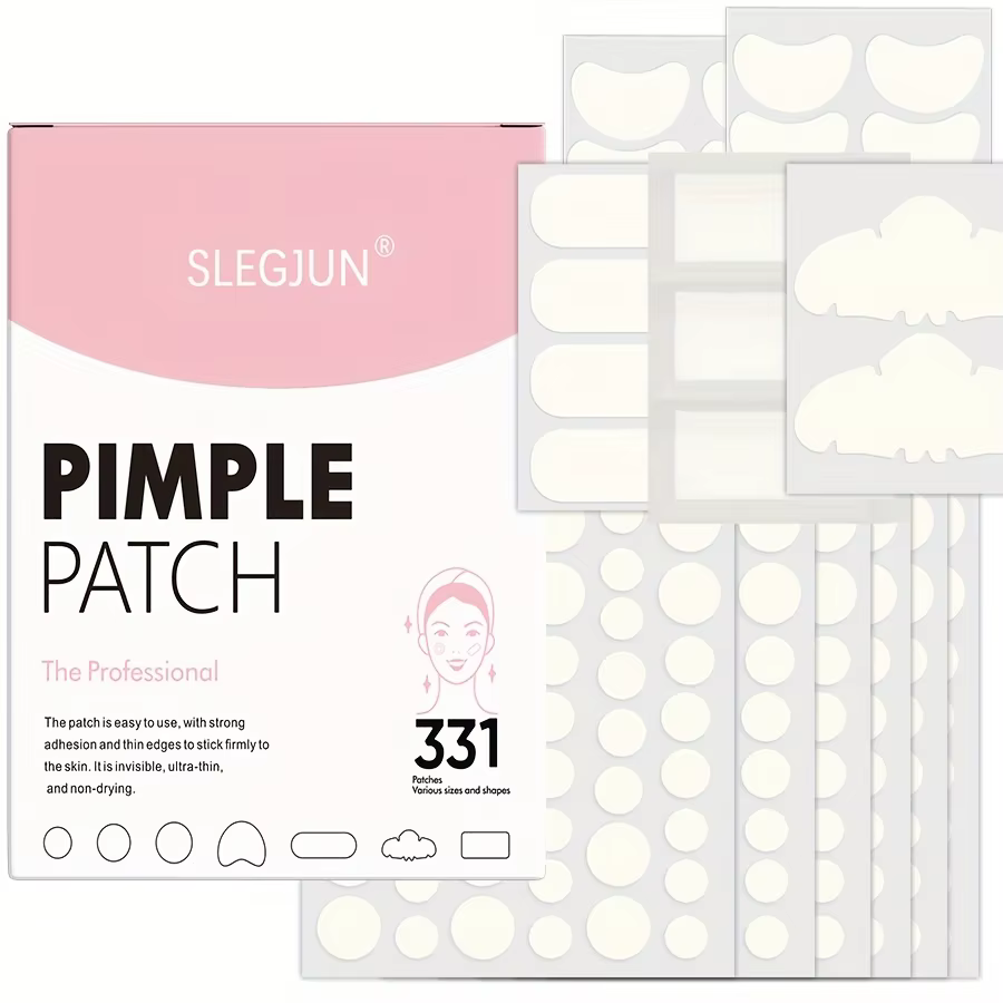 Grands patchs de boutons pour le visage, patchs d'acné hydrocolloïdes, couvertures de Zit de formes 