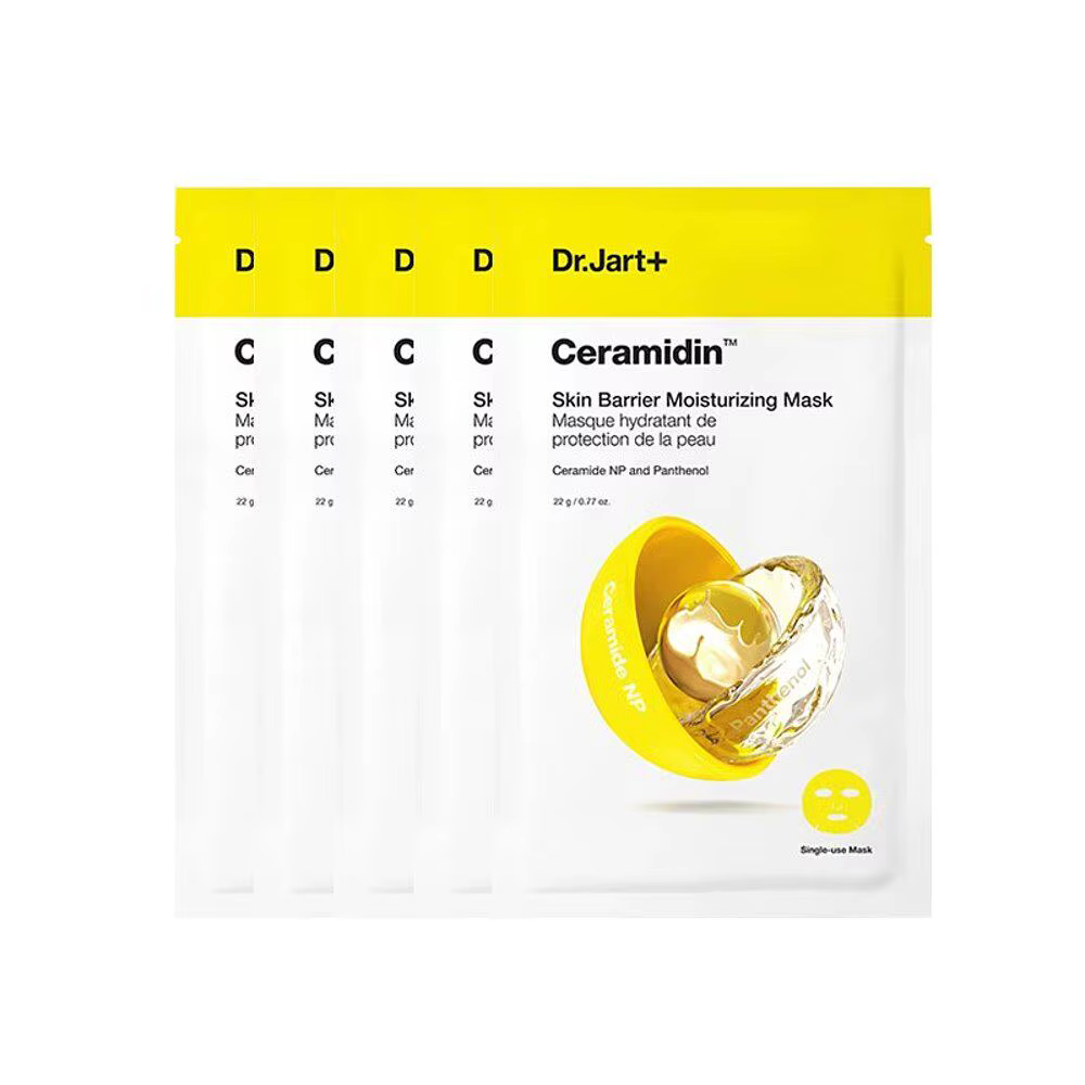 Masque hydratant pour la peau Ceramidin de Dr. Jart+, 5 pièces, soins de la peau coréens