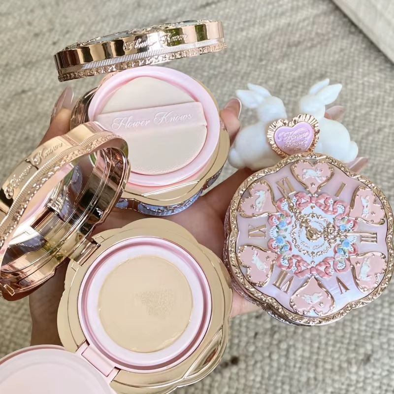 Flower Knows Bunny Garden Collection Cushion CC Cream Fond de Teint Correcteur Maquillage Coréen Lon