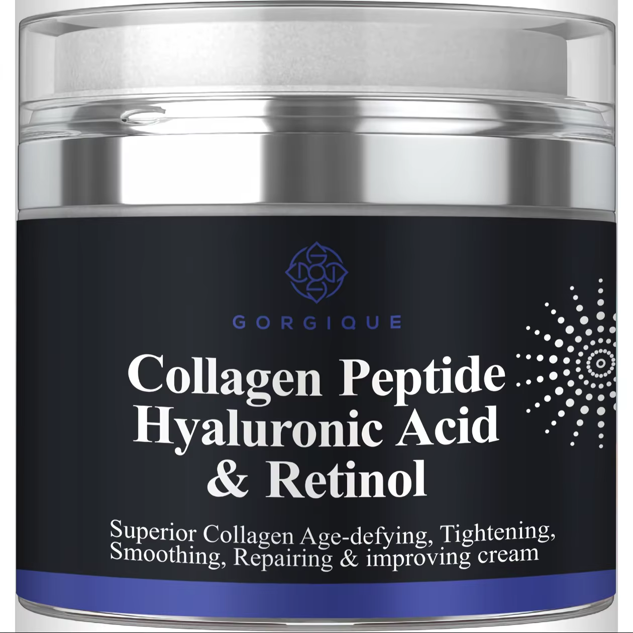 Crème peptidique au collagène, Anti-rides, acide hyaluronique et rétinol, raffermissante et raffermi