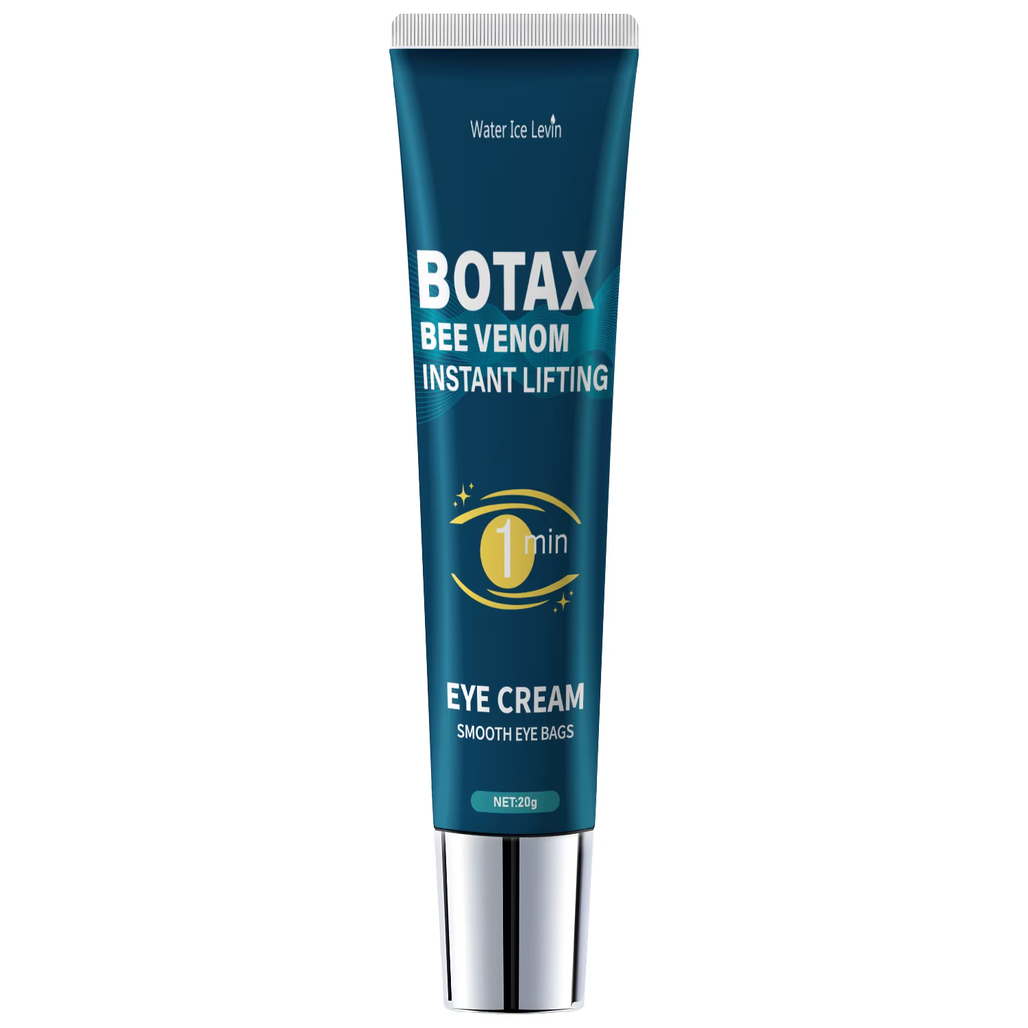 Gel raffermissant pour les yeux, estompe les ridules, contient la caféine, le rétinol et l'acide hya