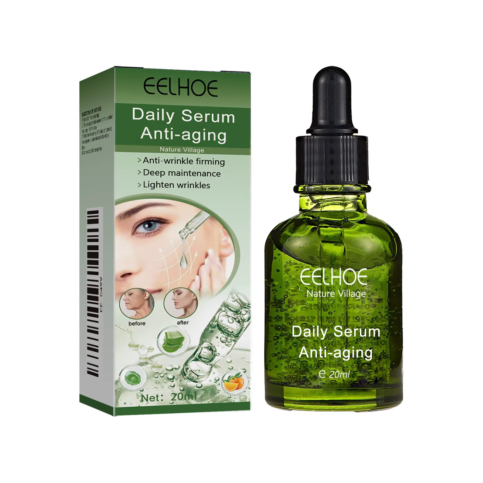 03/Sérum lifting raffermissant pour la peau, estompe les lignes fines déformables, essence rétréciss
