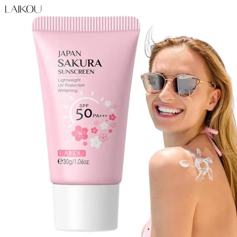 LAIKOU-Crème de protection solaire Sakura, coréenne, pour le visage, championnat Spf50, isolation, g