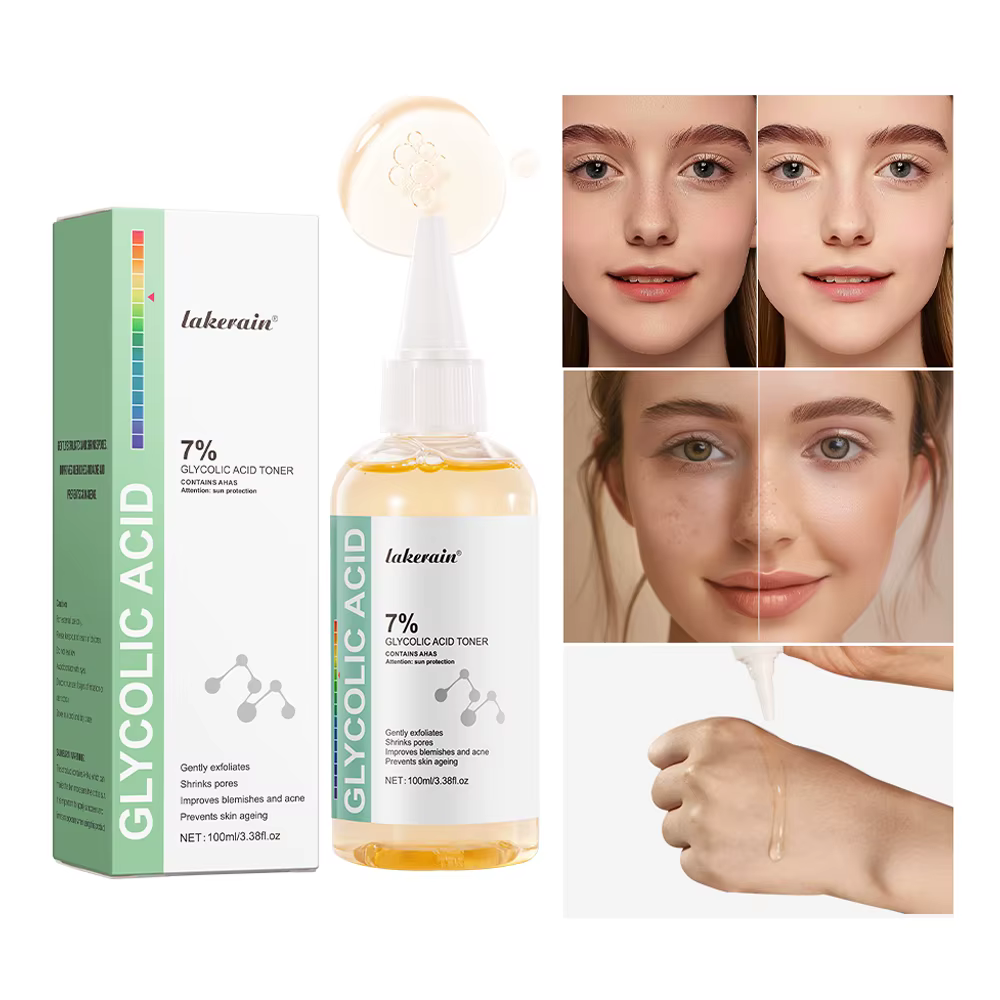 Solution tonifiante à l'acide glycolique 7%, dissolvant d'acné ordinaire, Lifting, raffermissant, ri