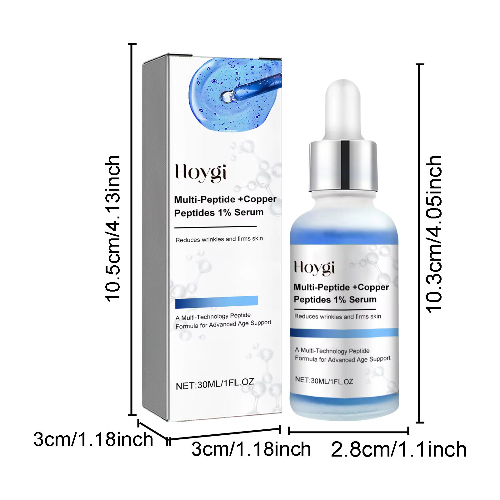 Sérum Anti-Âge Multi-Peptides - Matrixyl 3000 & Peptide de Cuivre pour la Réparation Profonde des Ri