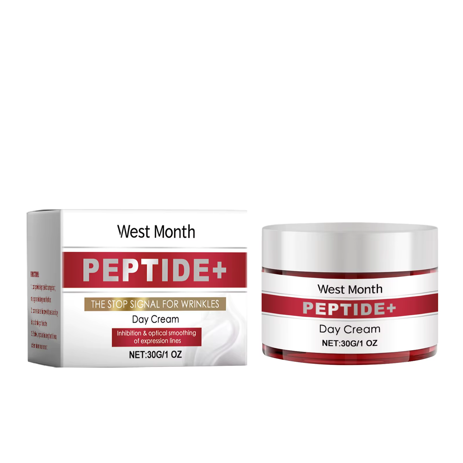Crème de jour peptidique pour améliorer la sécheresse, Anti-âge, élimination des rides, ridules, déc