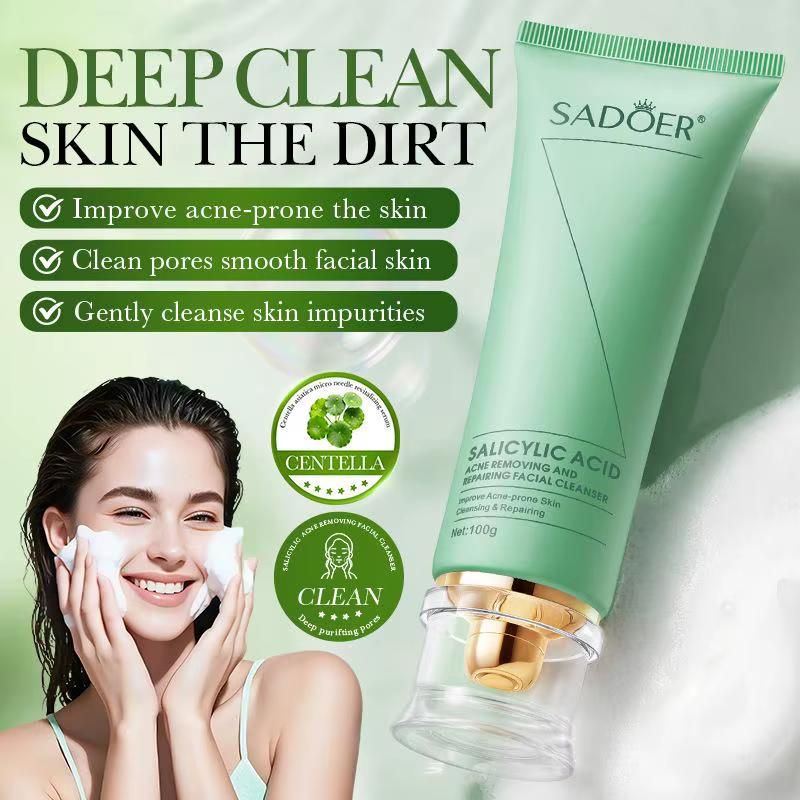 Nettoyant Visage Moussant à l'Acide Salicylique 100g – Hydratant et Soin de la Peau