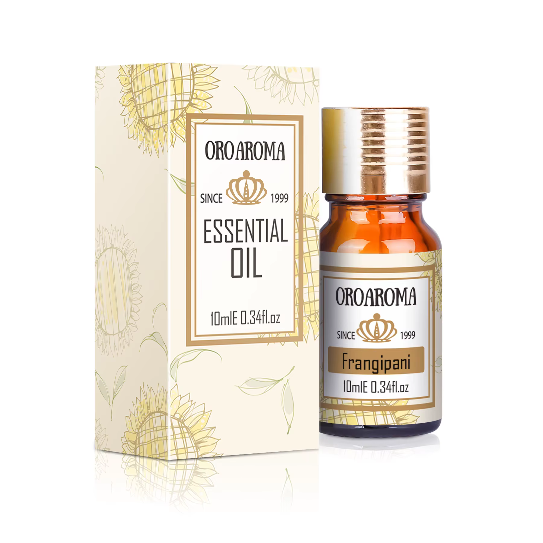 Huile essentielle Oroaroma Frangipani pour l'aromathérapie et les soins du corps – Parfaite pour les