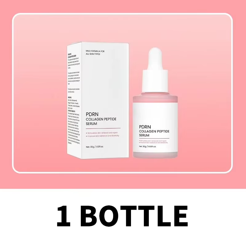 Sérum facial au collagène et aux peptides, cible les peaux ternes, booste l'élasticité de la peau, s
