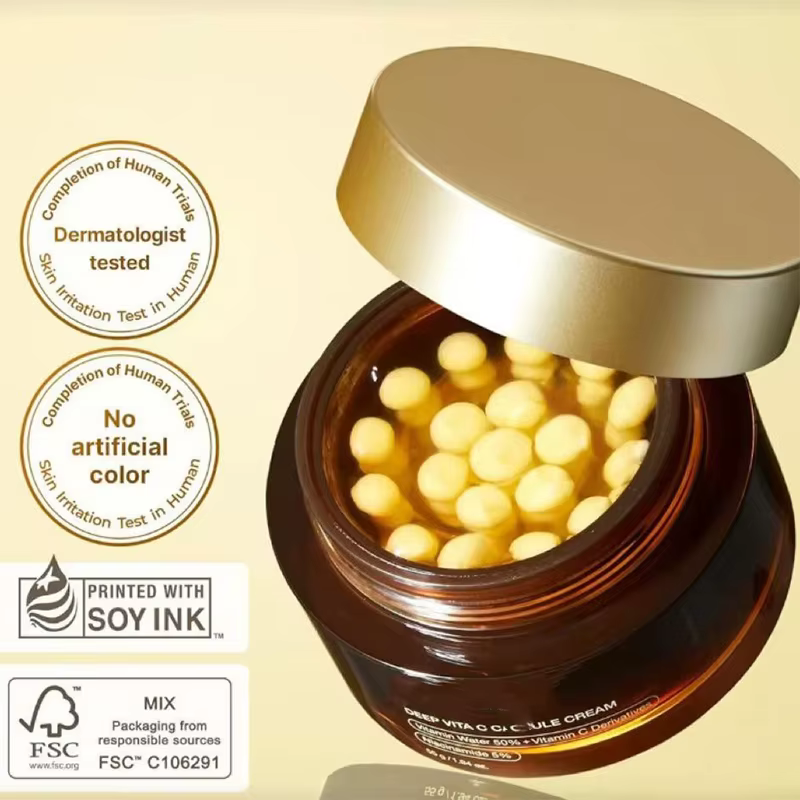 Vita C-Capsule crème anti-déformable au collagène pour le visage, gel anti-âge, raffermissant, répar