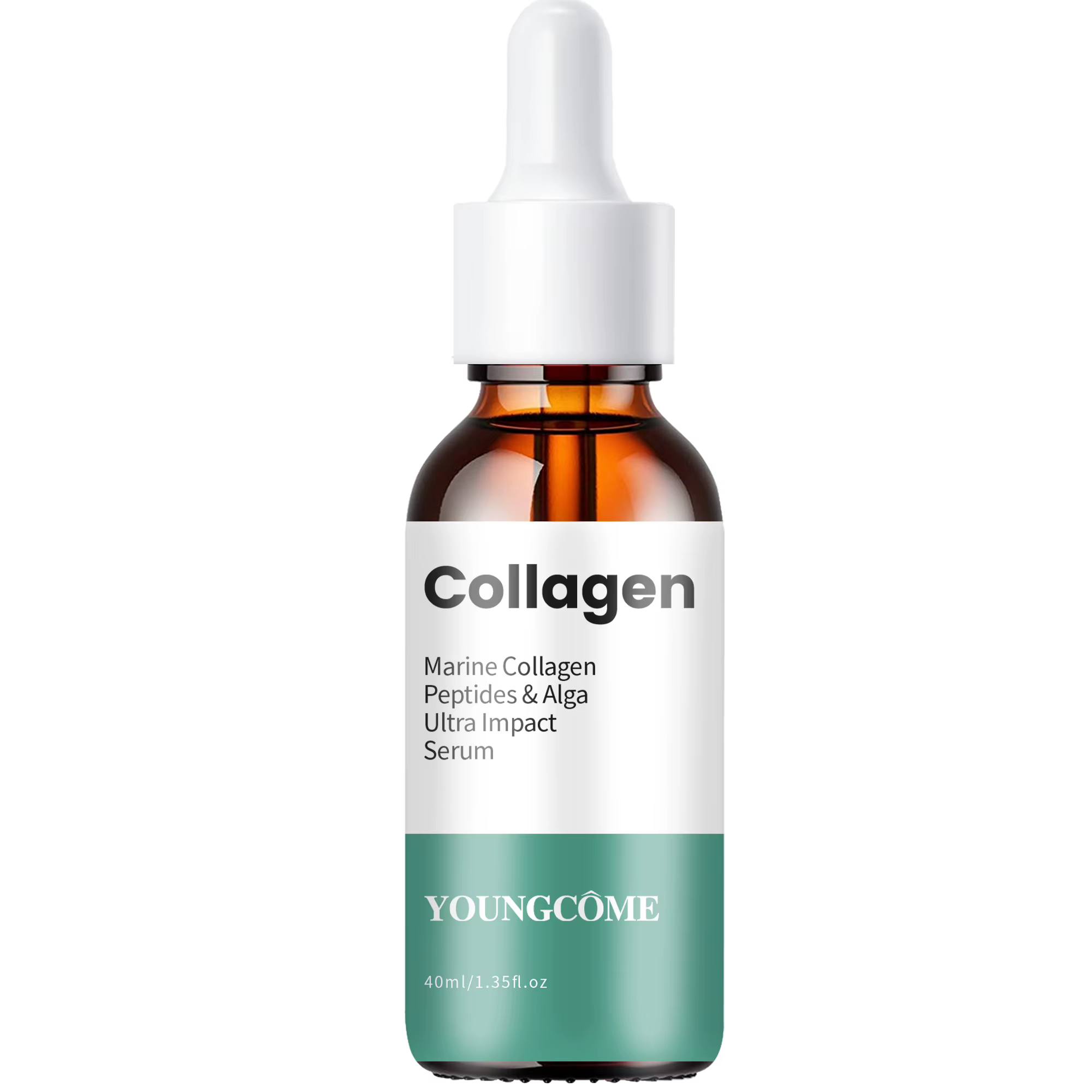 Sérum Facial au Collagène Marin et à l'Acide Hyaluronique, Sérum Quotidien Raffermissant et Liftant 