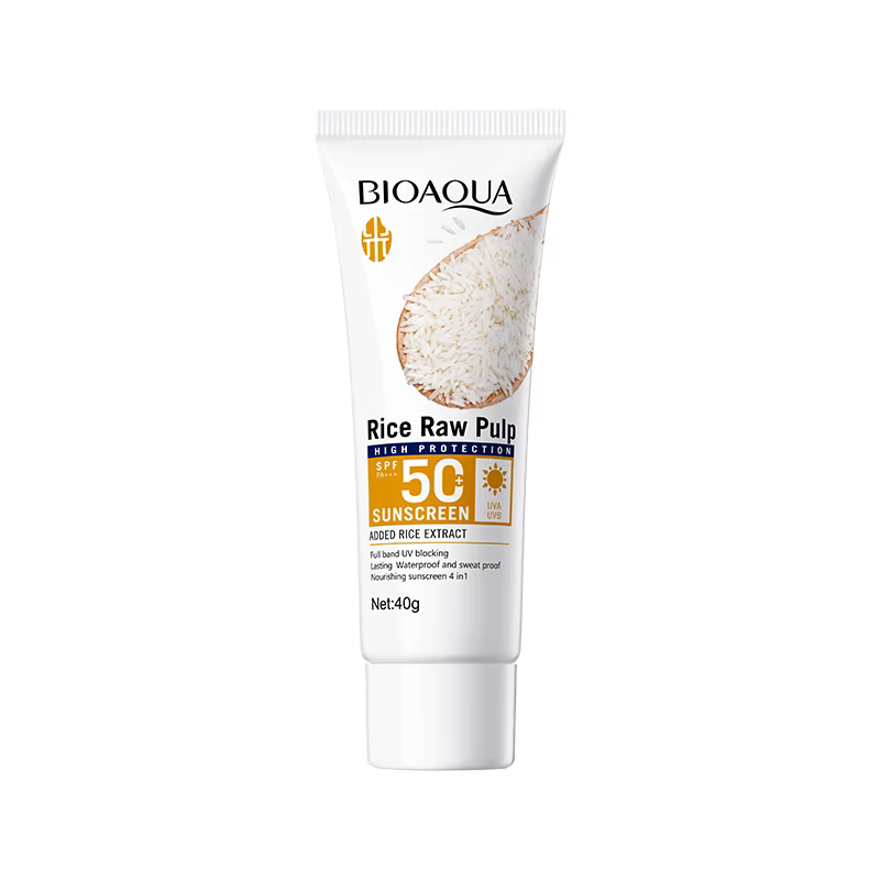 Purée de riz crème solaire SPF50 + PA + protection solaire/UV rafraîchir Non collant imperméable rés