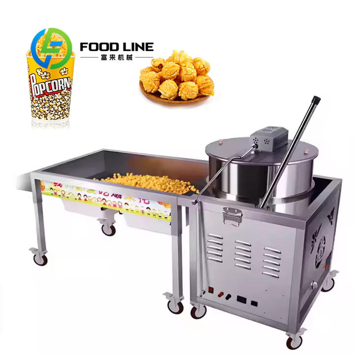 Machine à faire des pop-corn au caramel, circulation uniforme de l'air chaud, fait fondre le caramel