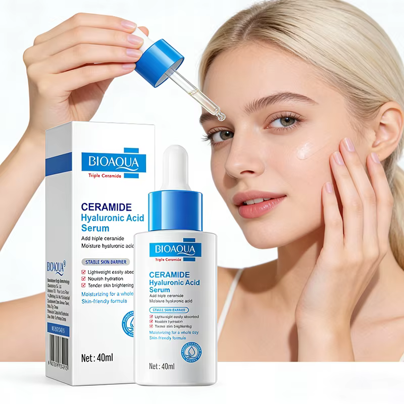 Sérum à l'acide hyaluronique et aux céramides BIOAQUA pour le visage, hydratant, anti-rides, anti-âg