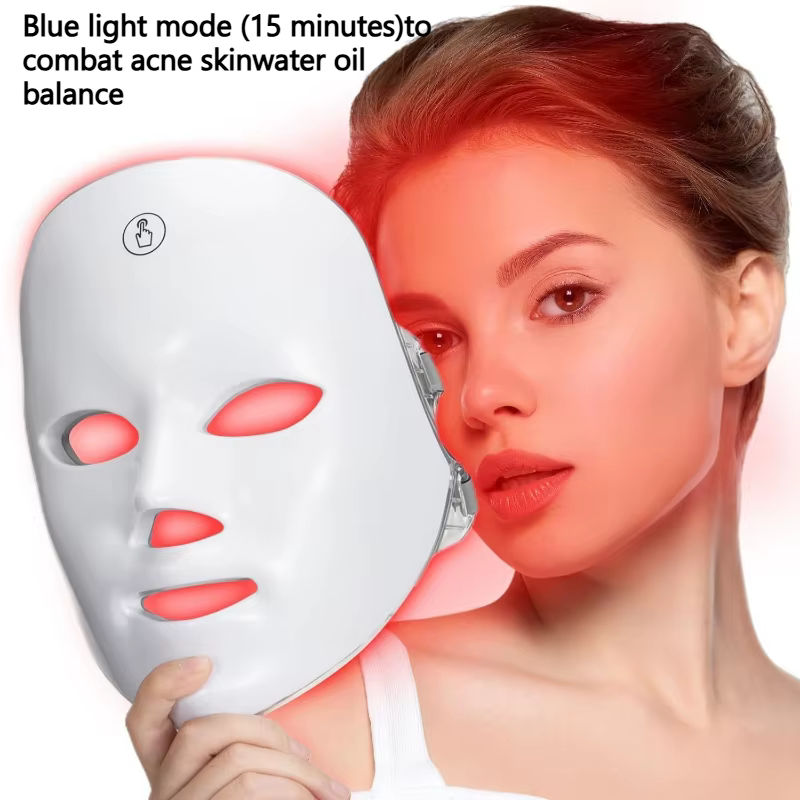 Appareil de beauté pour le visage à LED, outil de soin du visage éclaircissant et apaisant, équipé d
