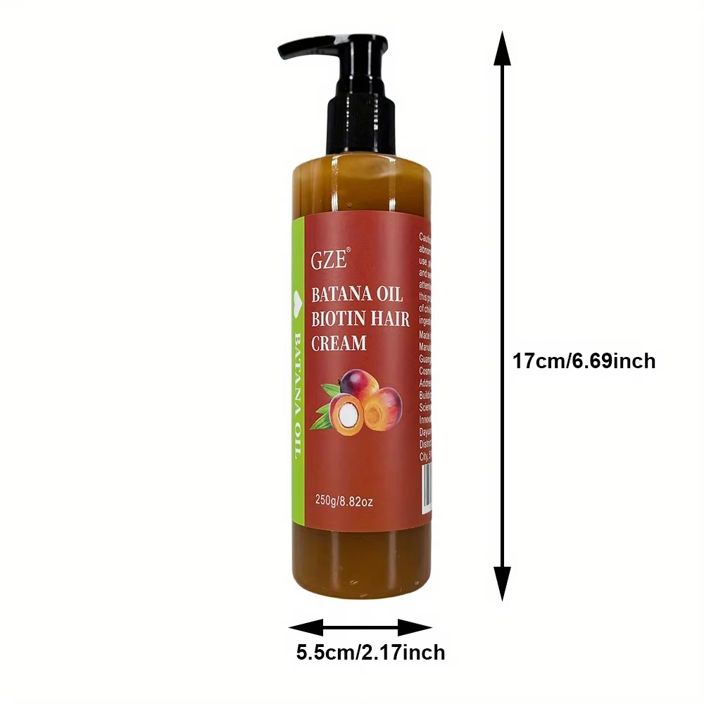 GZE Batana huile biotine crème capillaire cheveux forts Anti-rupture réparation pointes fourchues so