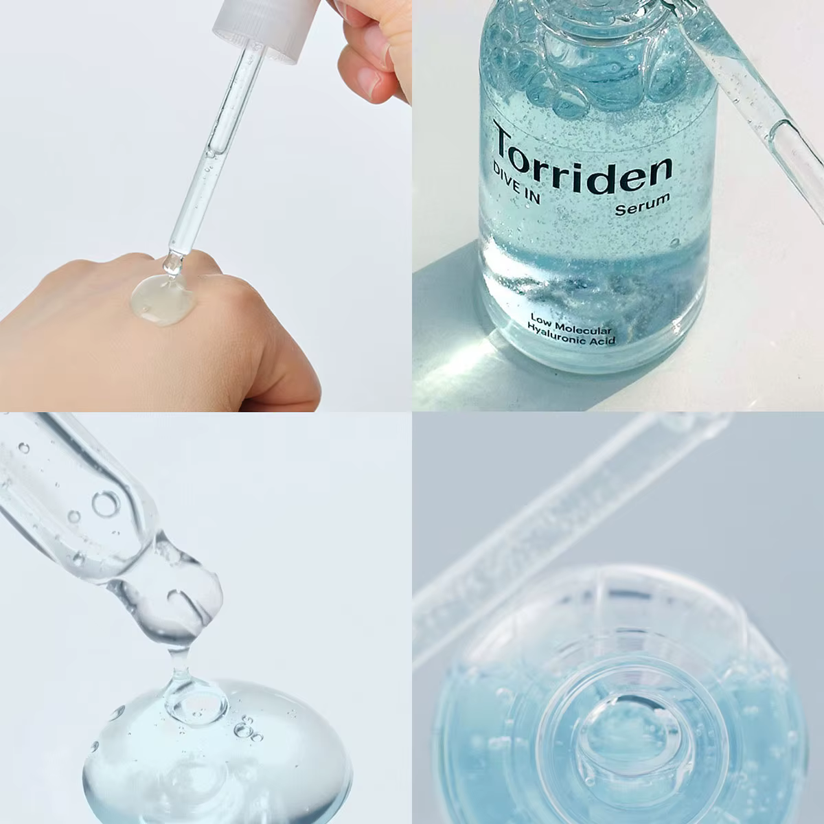 Sérum à l'acide hyaluronique à faible poids moléculaire Torriden DIVE-IN 50 ml, rafraîchissant et no