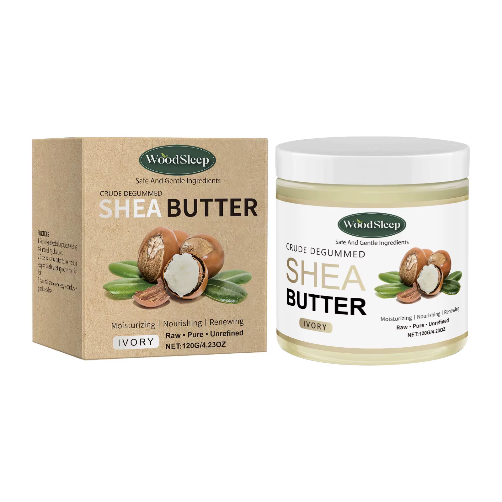 Crème au beurre de karité pur, soulage les rougeurs, lotion pour le visage et le corps, hydratation 