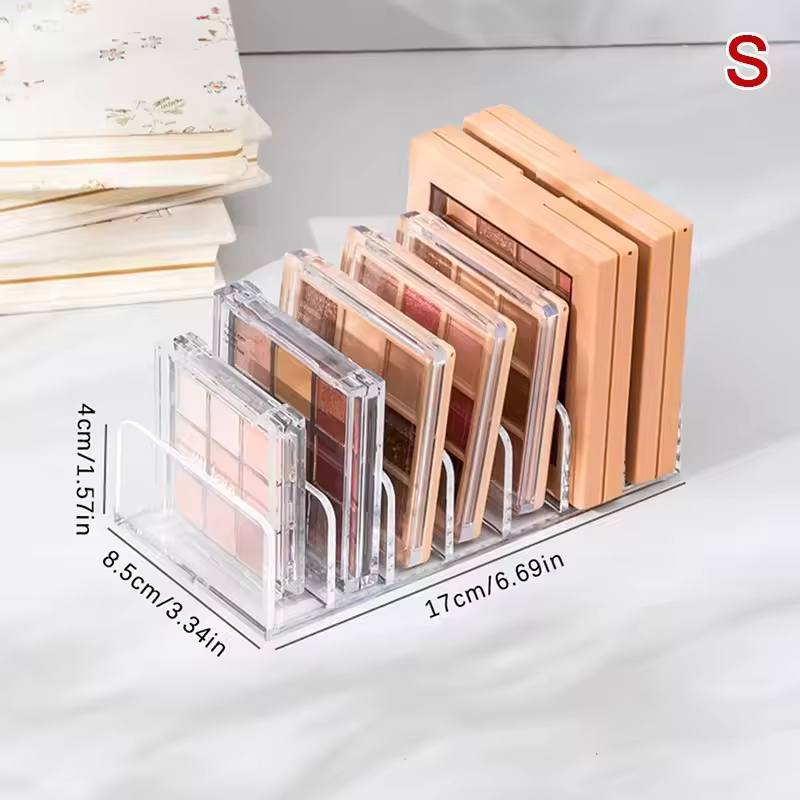 Boîte de rangement de maquillage, étagère de rangement transparente à 7 compartiments, affichage mul