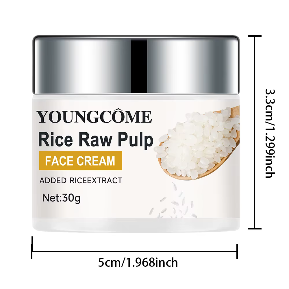 Crème de riz favorise l'élasticité, l'éclat, hydrate, hérisson, verrouillage, humidité, Anti-âge, Li