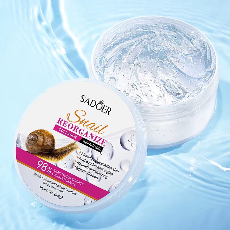 SADOER escargot collagène crème pour le visage Gel raffermissant réparation éclaircissant hydratant 