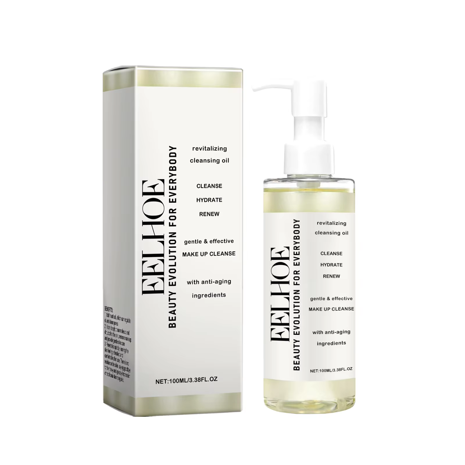 Huile nettoyante douce – Une huile nettoyante pour le visage douce pour un démaquillage, laisse la p
