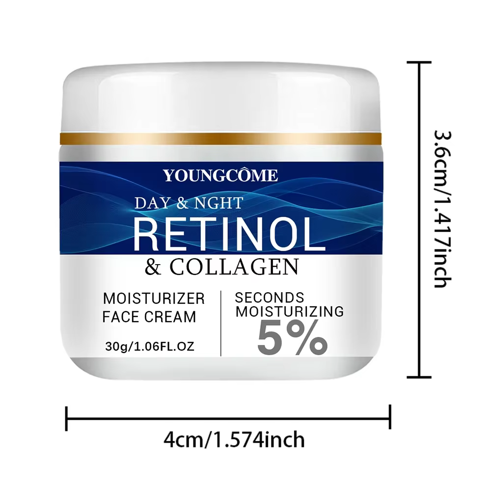 YOUNGCOME collagène rétinol acide hyaluronique crème pour le visage Anti-âge raffermissant Lifting e