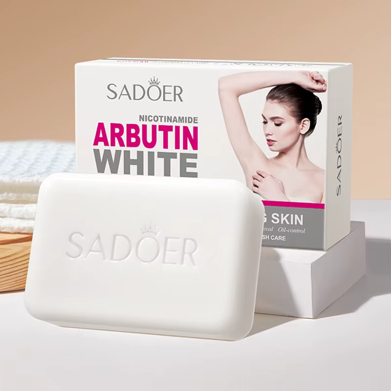 SADOER Niacinamide arbutine savon pour le visage hydratant éclaircissant nettoyage en profondeur cor