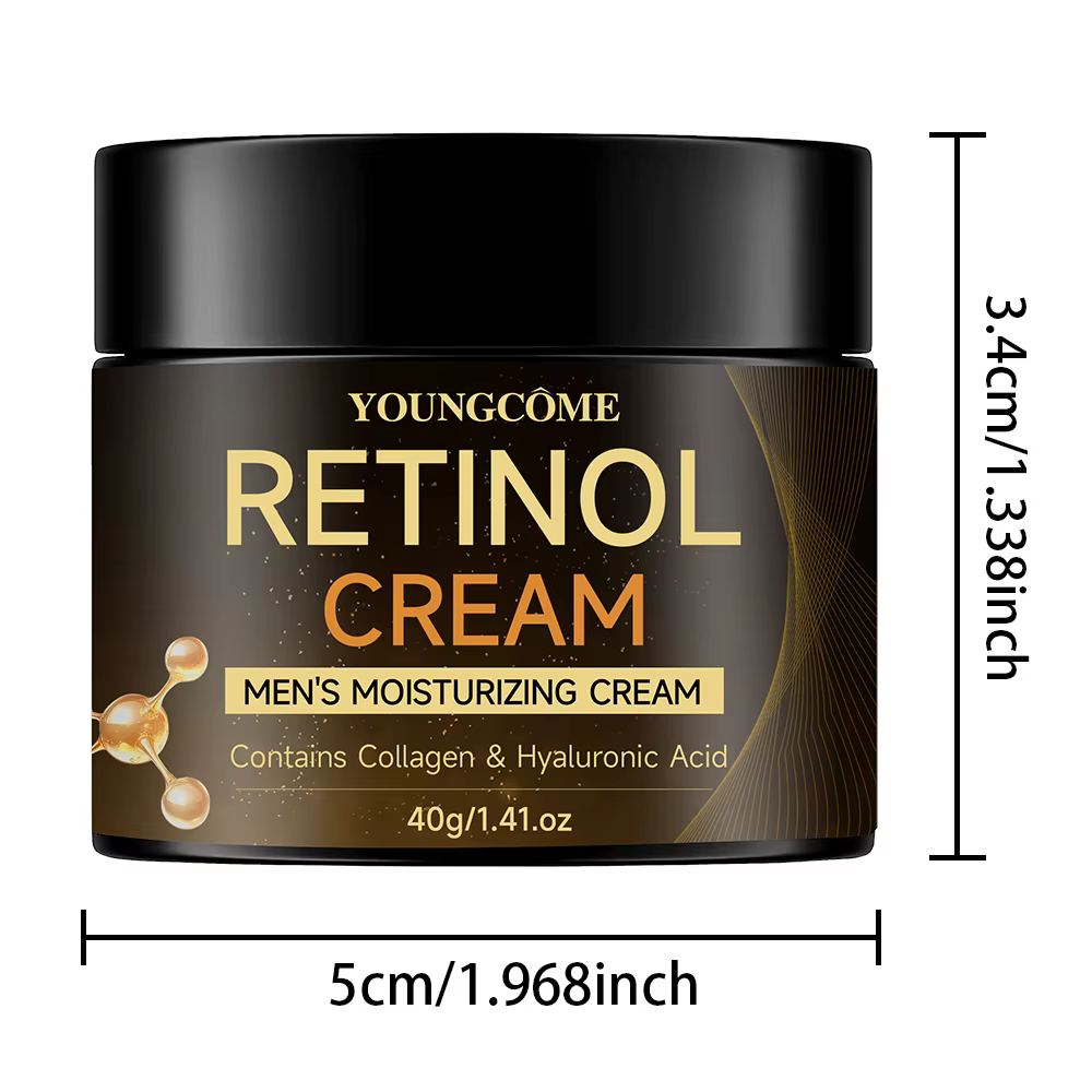 Crème hydratante au rétinol pour hommes – crème visage Anti-âge, anti-rides, raffermissante pour la