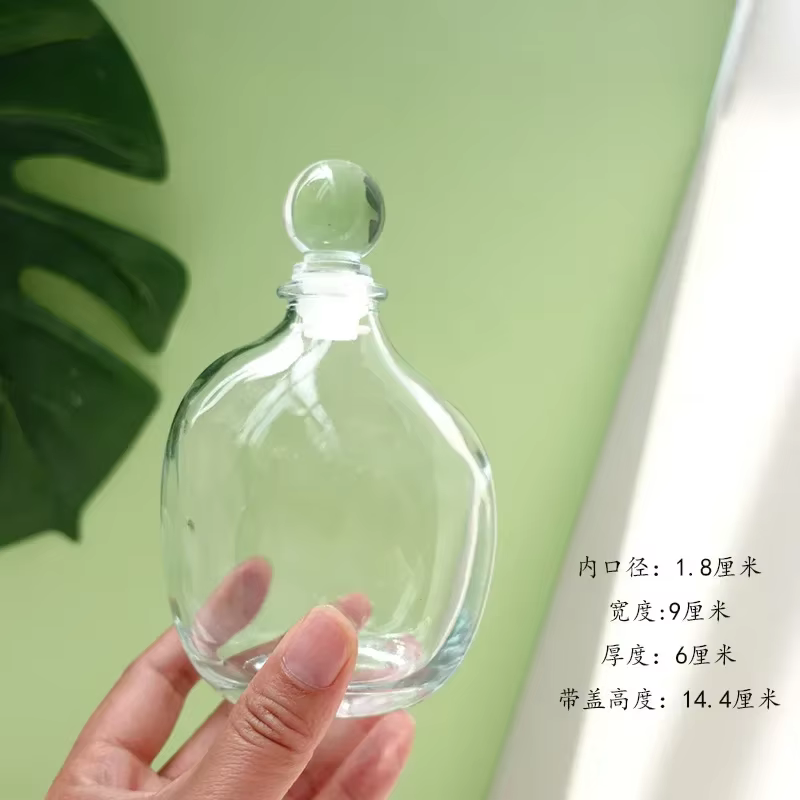 Bouteille en verre de forme irrégulière créative, bouteille à couvercle boule, brassage à froid à la