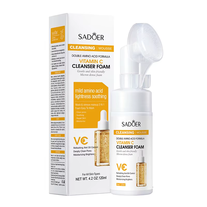 SAODER Q10 vitamine C nettoyant pour le visage mousse de lavage du visage Anti-rides nettoyage Mosse