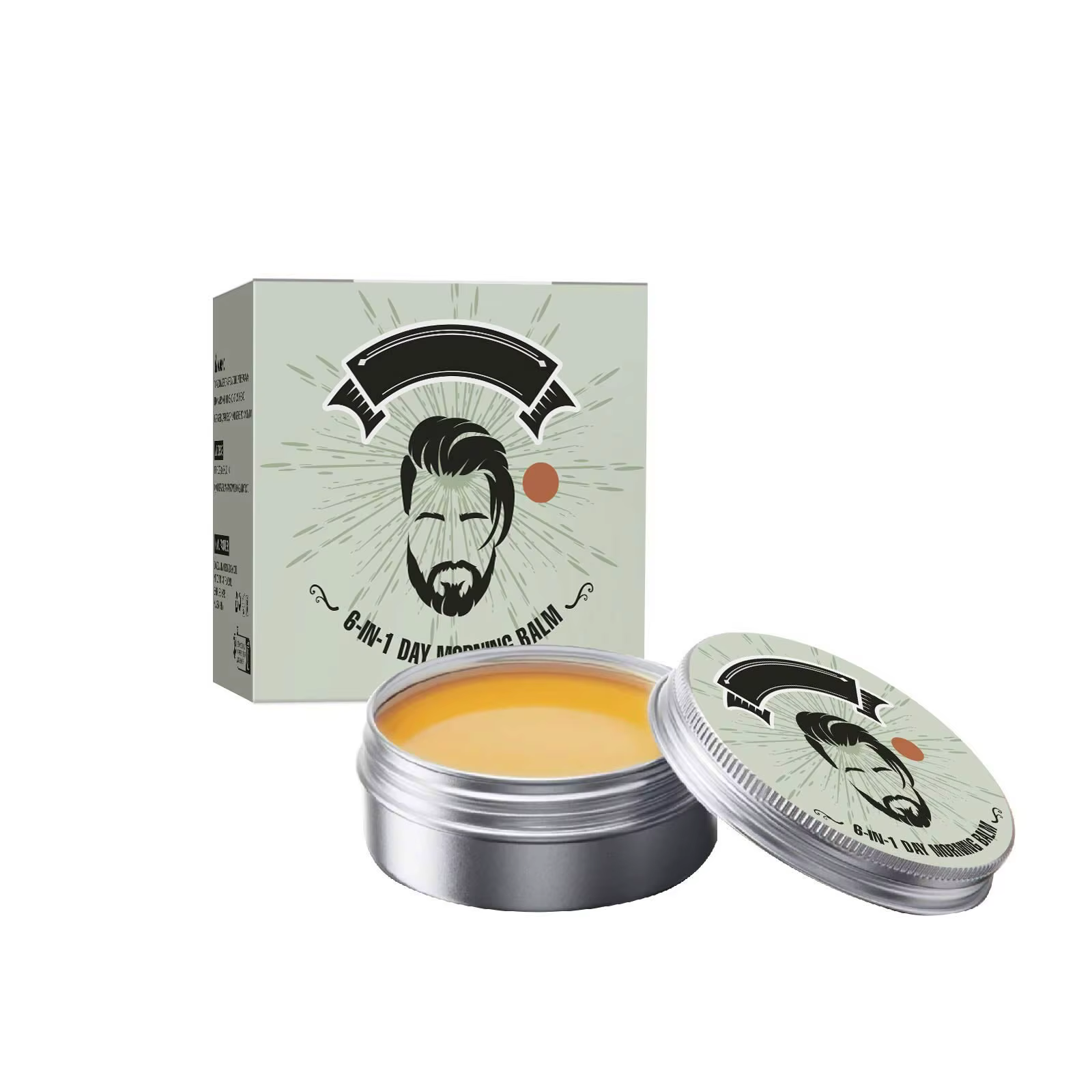 Baume de jour 6 en 1 pour homme : crème visage hydratante, éclaircissante et raffermissante, hydrate