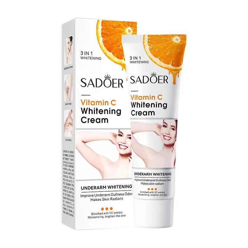 Crème éclaircissante à la vitamine C pour le corps, crème hydratante pour la peau, mélanine éclairci