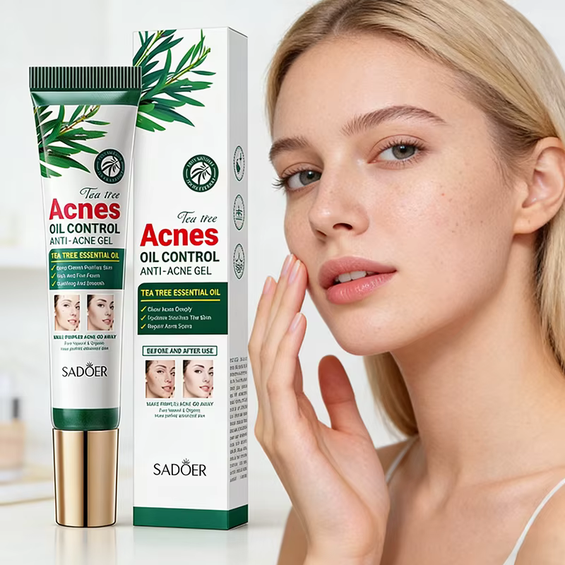 SADOER arbre à thé crème anti-acné soin du visage contrôle de l'huile crème pour le visage crème hyd