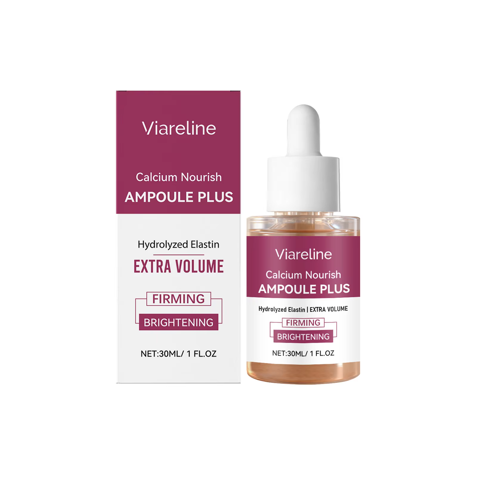 Ensemble crème et sérum au collagène et au calcium, hydratant, raffermissant, lissant, absorption do