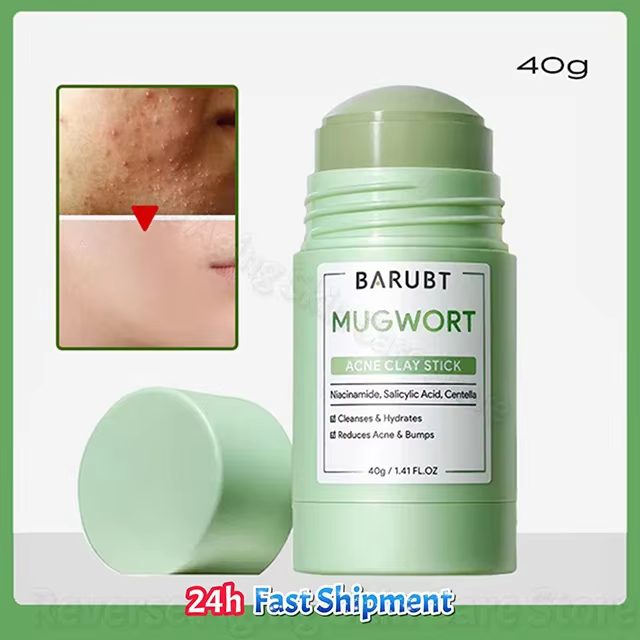 Masque Nettoyant au Mugwort Volcanique d'Alaska en Stick – Réduit les Pores, Élimine l'Acné et les P