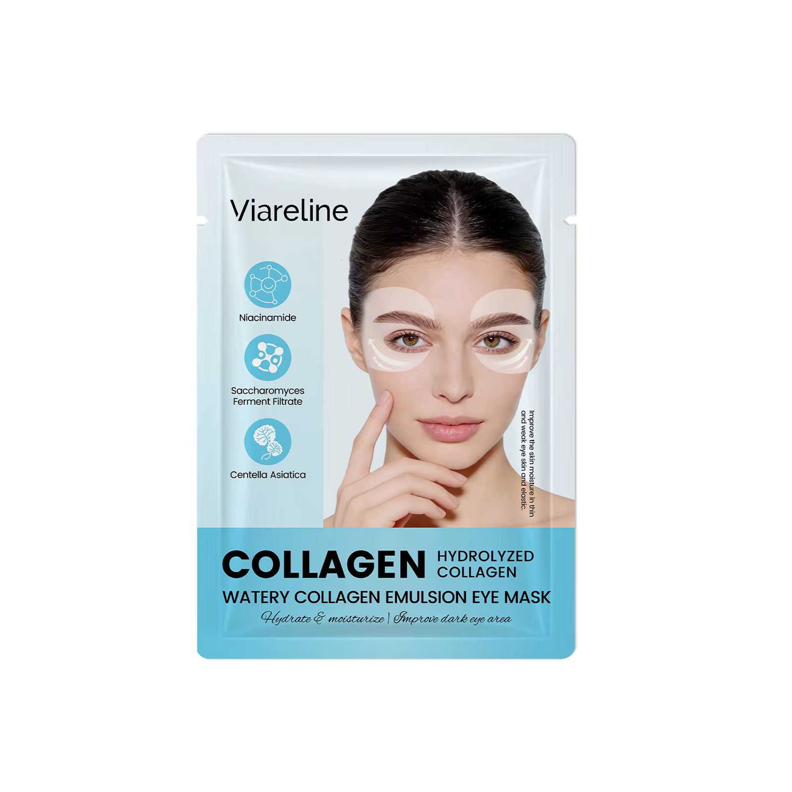 Patchs pour les yeux au collagène, réduisent les ridules, atténuent les cernes, hydratent, raffermis