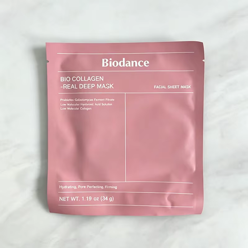 Masque Gel Hydratant Profond au Bio-Collagène Biodance, Hydratant, Réducteur de Pores, Améliorant l'