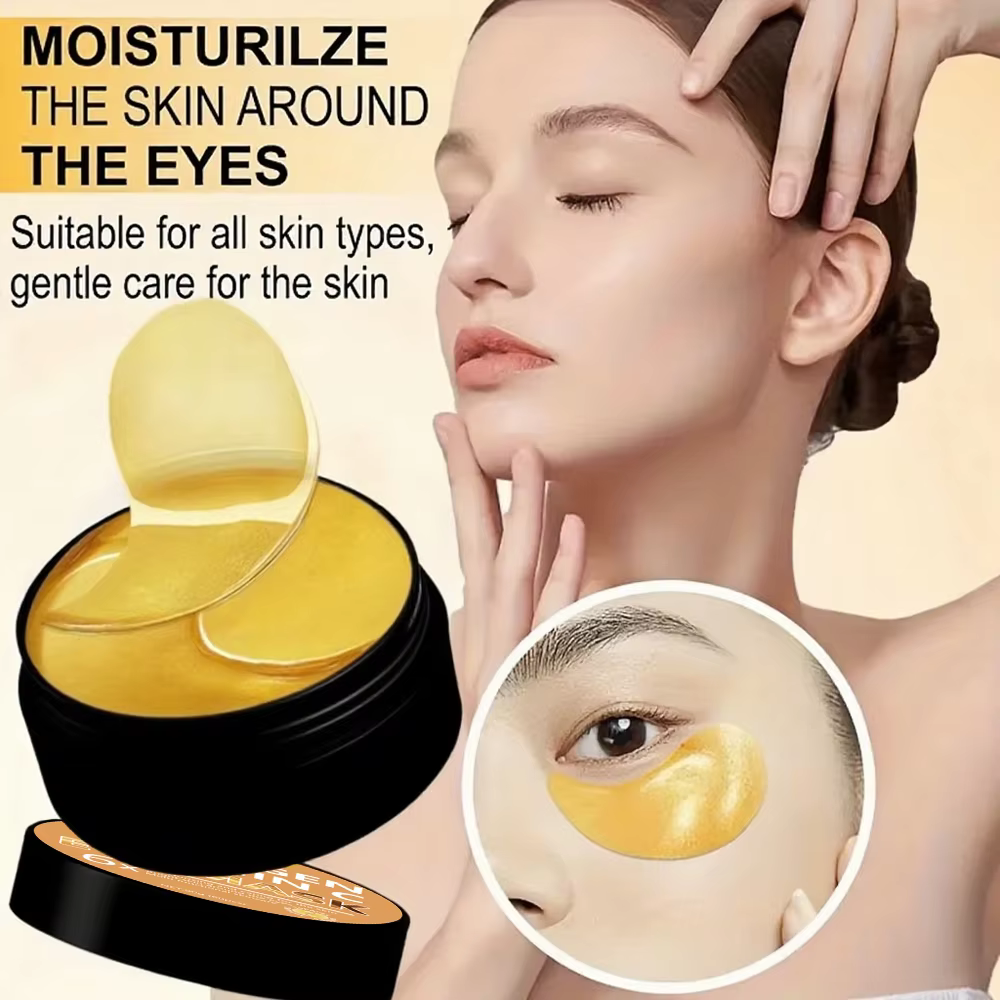 Masque pour les yeux au collagène et aux vitamines YUITIKUE 6x avec sérum supplémentaire - Doux pour